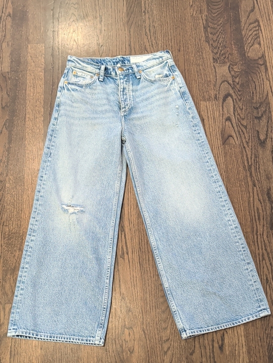 rag & bone Denim - rag & bone Light Wash Wide-Leg Jeans
